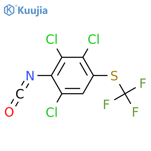 1,3,4-trichloro-2-isocyanato-5-(trifluoromethylsulfanyl)benzene structure