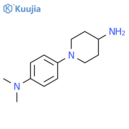1-4-(Dimethylamino)phenylpiperidin-4-amine structure