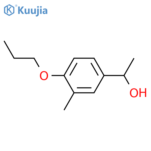 1-(3-methyl-4-propoxyphenyl)ethanol structure
