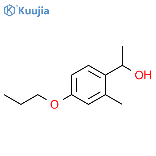 1-(2-methyl-4-propoxyphenyl)ethanol structure