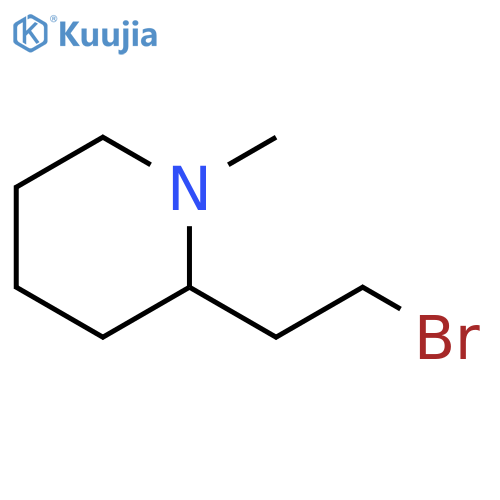 2-(2-bromoethyl)-1-methylpiperidine structure