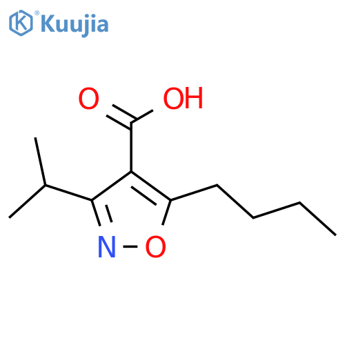 5-BUTYL-3-ISOPROPYL-ISOXAZOLE-4-CARBOXYLIC ACID structure