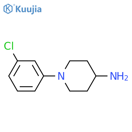 1-(3-Chloro-phenyl)-piperidin-4-ylamine structure