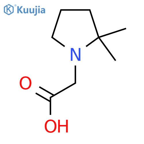 2-(2,2-Dimethylpyrrolidin-1-yl)acetic acid structure