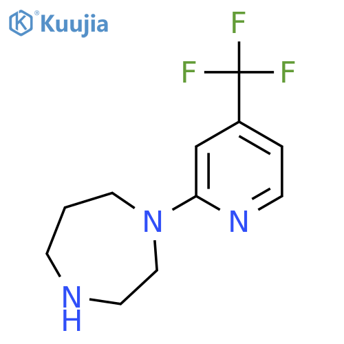 1-(4-(trifluoromethyl)pyridin-2-yl)-1,4-diazepane structure