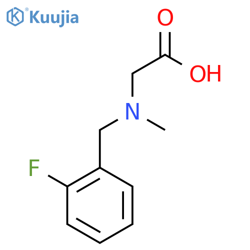 2-{(2-fluorophenyl)methyl(methyl)amino}acetic acid structure