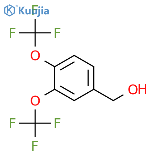 3,4-Bis(trifluoromethoxy)benzyl alcohol structure