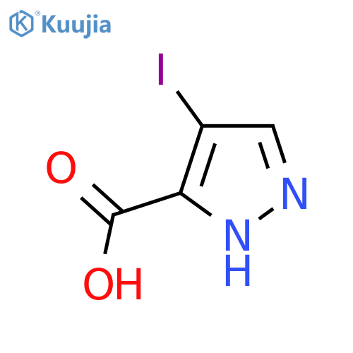 4-iodo-1H-pyrazole-5-carboxylic acid structure