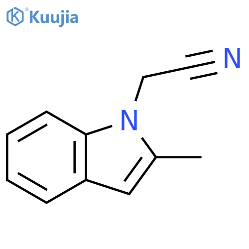 2-methyl-1H-Indole-1-acetonitrile structure