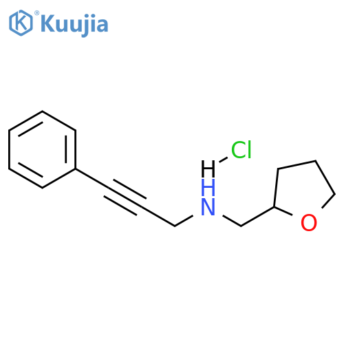 (3-phenyl-2-propyn-1-yl)(tetrahydro-2-furanylmethyl)amine hydrochloride structure
