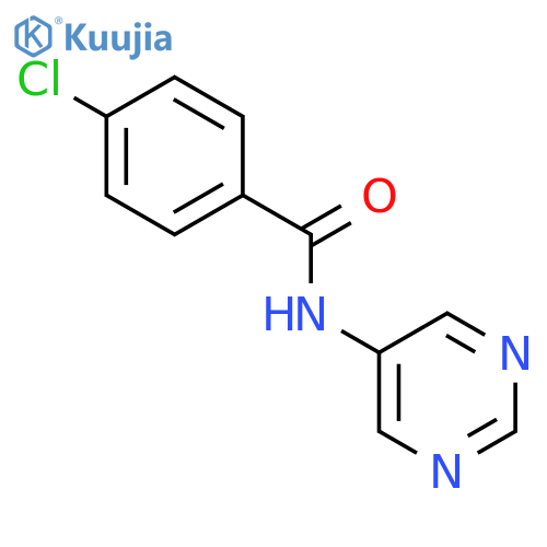 BENZAMIDE, 4-CHLORO-N-5-PYRIMIDINYL- structure