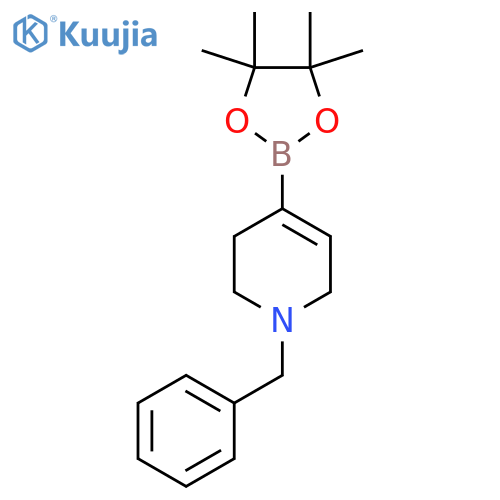 1-Benzyl-4-(4,4,5,5-tetramethyl-1,3,2-dioxaborolan-2-YL)-1,2,3,6-tetrahydropyridine structure