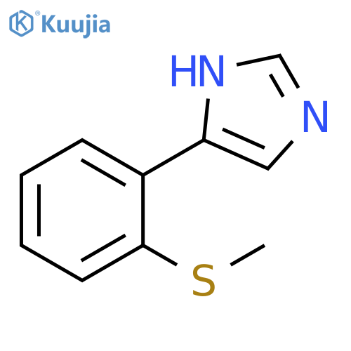 4-2-(methylsulfanyl)phenyl-1H-imidazole structure