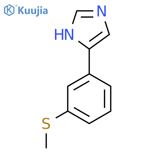 4-3-(methylsulfanyl)phenyl-1H-imidazole structure