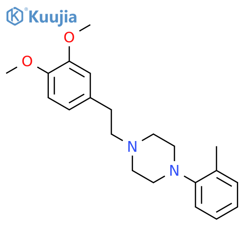 Piperazine,1-[2-(3,4-dimethoxyphenyl)ethyl]-4-(2-methylphenyl)- structure