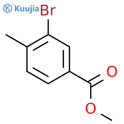 Methyl 3-bromo-4-methylbenzoate structure