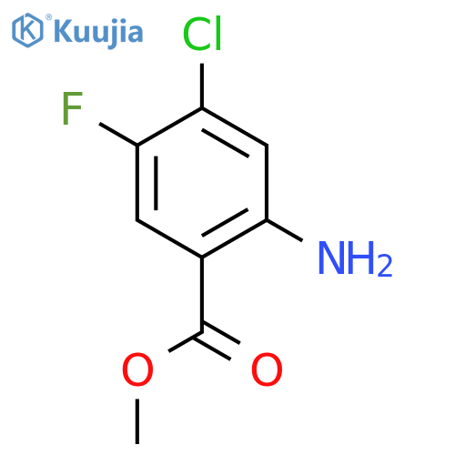 Methyl 2-amino-4-chloro-5-fluorobenzoate structure
