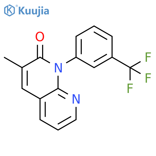 1,8-Naphthyridin-2(1H)-one,3-methyl-1-[3-(trifluoromethyl)phenyl]- structure