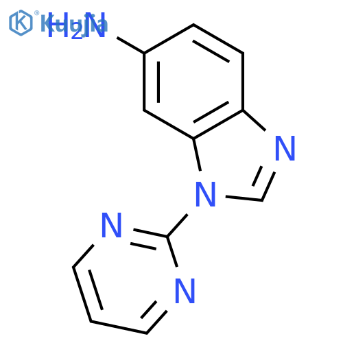 1-(2-pyrimidinyl)-1H-Benzimidazol-6-amine structure