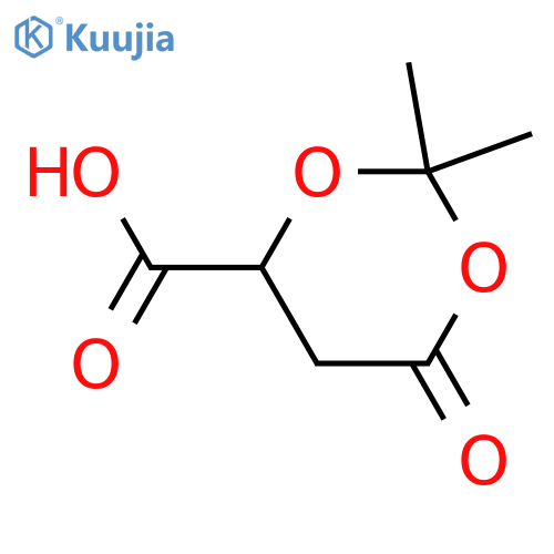 1,3-Dioxane-4-carboxylic acid, 2,2-dimethyl-6-oxo-, (4S)- structure