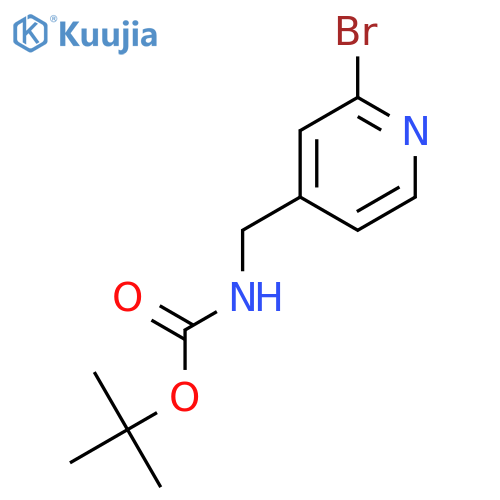4-(N-Boc-aminomethyl)-2-bromopyridine structure