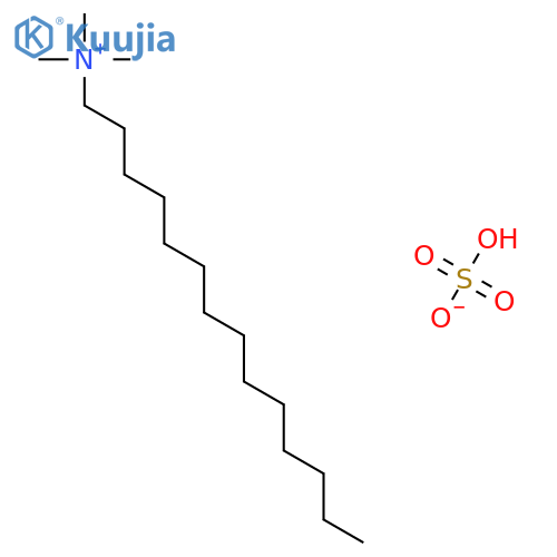 Trimethyltetradecylammonium hydrogen sulfate structure