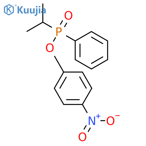 Phosphinic acid, (1-methylethyl)phenyl-, 4-nitrophenyl ester, (+)- structure