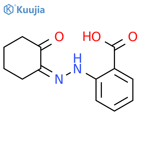 Benzoic acid, 2-[(2-oxocyclohexylidene)hydrazino]- structure