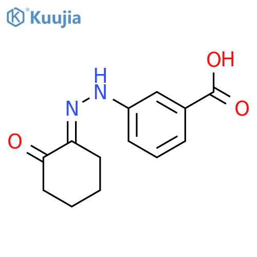 3-[2-(2-oxocyclohexylidene)hydrazinyl]benzoic Acid structure