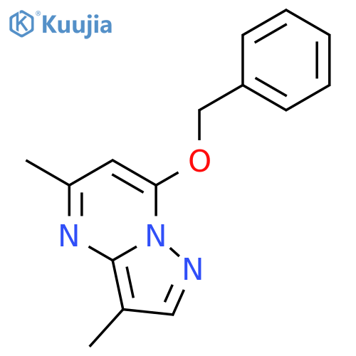 Pyrazolo[1,5-a]pyrimidine, 3,5-dimethyl-7-(phenylmethoxy)- structure
