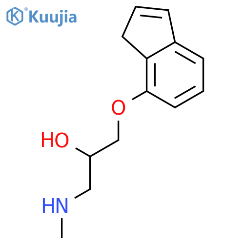 2-Propanol, 1-(1H-inden-7-yloxy)-3-(methylamino)-, (±)- structure
