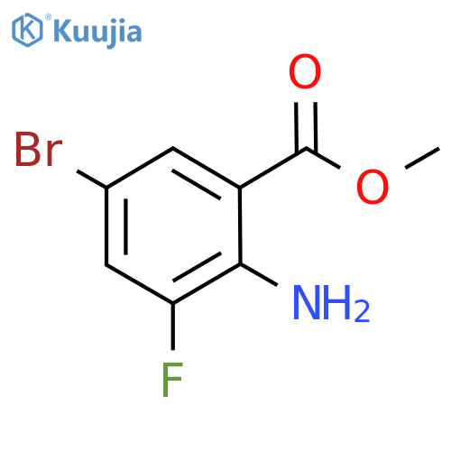 Methyl 2-amino-5-bromo-3-fluorobenzoate structure