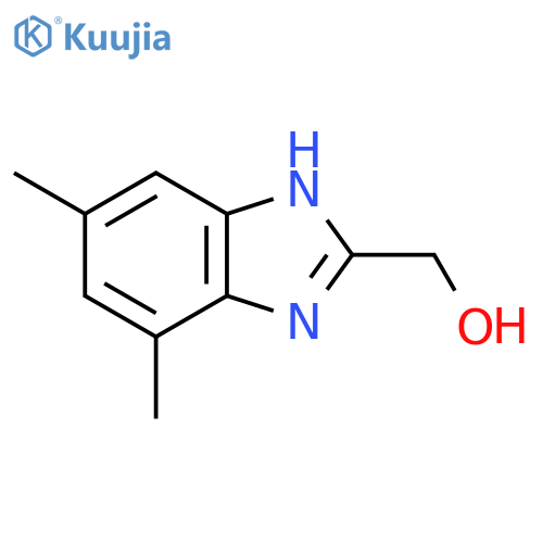 2-(Hydroxymethyl)-4,6-dimethylbenzimidazole structure