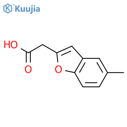 2-(5-methyl-1-benzofuran-2-yl)acetic acid structure