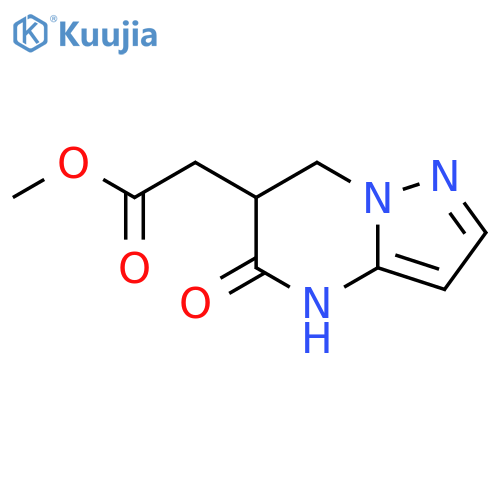 Methyl (5-oxo-4,5,6,7-tetrahydropyrazolo1,5-apyrimidin-6-yl)acetate structure