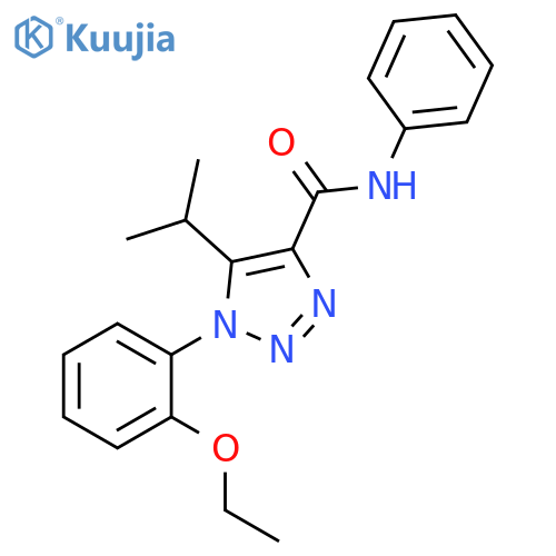 1-(2-ethoxyphenyl)-N-phenyl-5-(propan-2-yl)-1H-1,2,3-triazole-4-carboxamide structure