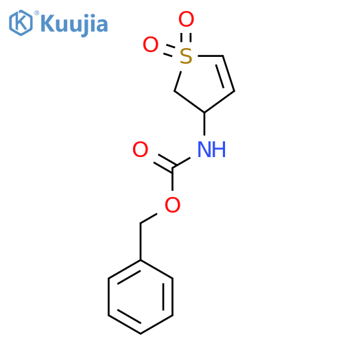 Benzyl (1,1-dioxido-2,3-dihydrothiophen-3-YL)carbamate structure