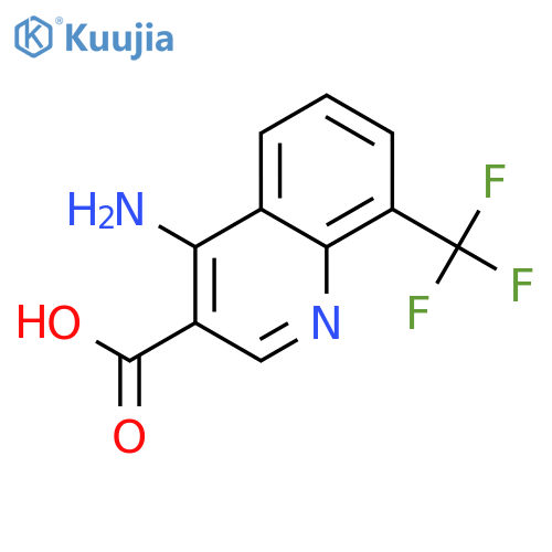 4-Amino-8-(trifluoromethyl)quinoline-3-carboxylic acid structure