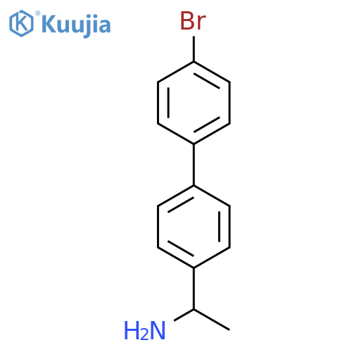 1-4-(4-bromophenyl)phenylethan-1-amine structure