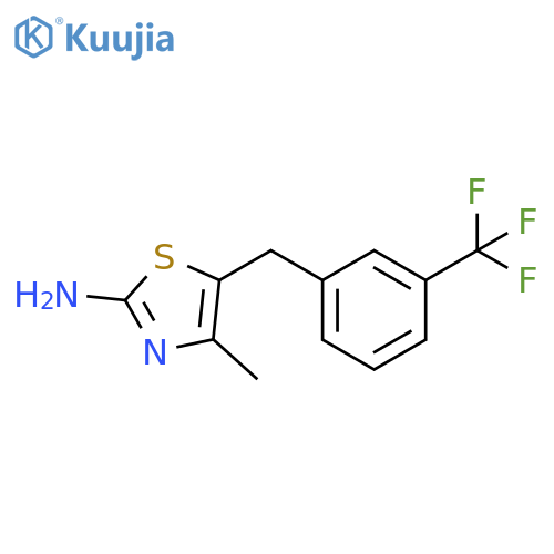 4-Methyl-5-(3-trifluoromethyl-benzyl)-thiazol-2-ylamine structure