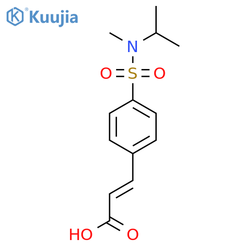 3-{4-methyl(propan-2-yl)sulfamoylphenyl}prop-2-enoic acid structure