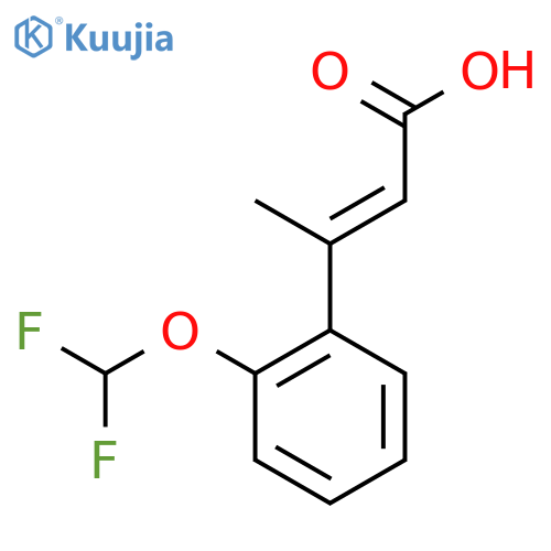3-2-(Difluoromethoxy)phenylbut-2-enoic Acid structure