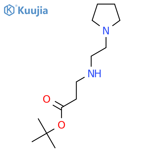 Tert-Butyl 3-{[2-(pyrrolidin-1-yl)ethyl]amino}propanoate structure