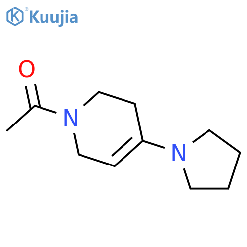 Pyridine, 1-acetyl-1,2,3,6-tetrahydro-4-(1-pyrrolidinyl)- structure