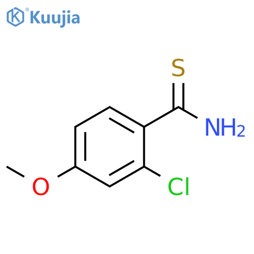 2-chloro-4-methoxybenzene-1-carbothioamide structure