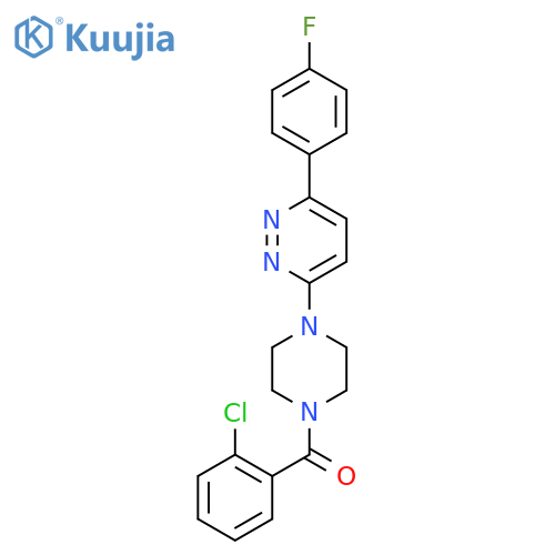 3-[4-(2-chlorobenzoyl)piperazin-1-yl]-6-(4-fluorophenyl)pyridazine structure