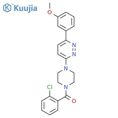 3-[4-(2-chlorobenzoyl)piperazin-1-yl]-6-(3-methoxyphenyl)pyridazine structure