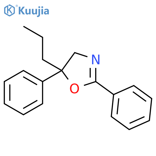 Oxazole, 4,5-dihydro-2,5-diphenyl-5-propyl- structure