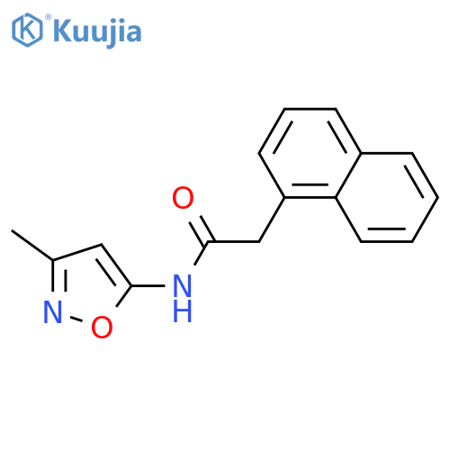 N-(3-methyl-1,2-oxazol-5-yl)-2-(naphthalen-1-yl)acetamide structure