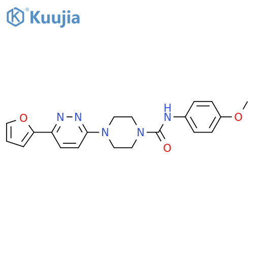 4-[6-(furan-2-yl)pyridazin-3-yl]-N-(4-methoxyphenyl)piperazine-1-carboxamide structure